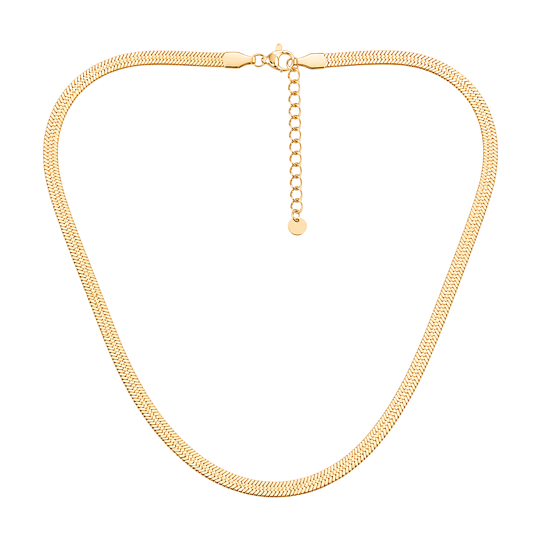 Kette Flow, Edelstahl goldfarben (PVD)