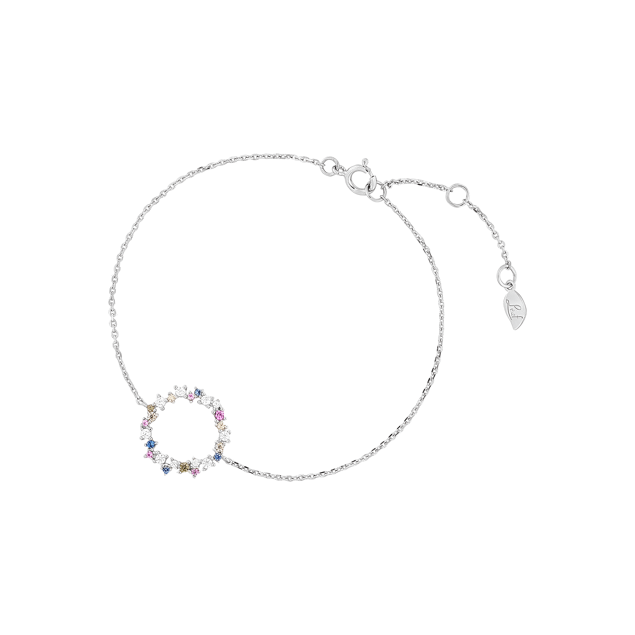 Leaf Armband Candy, Silber