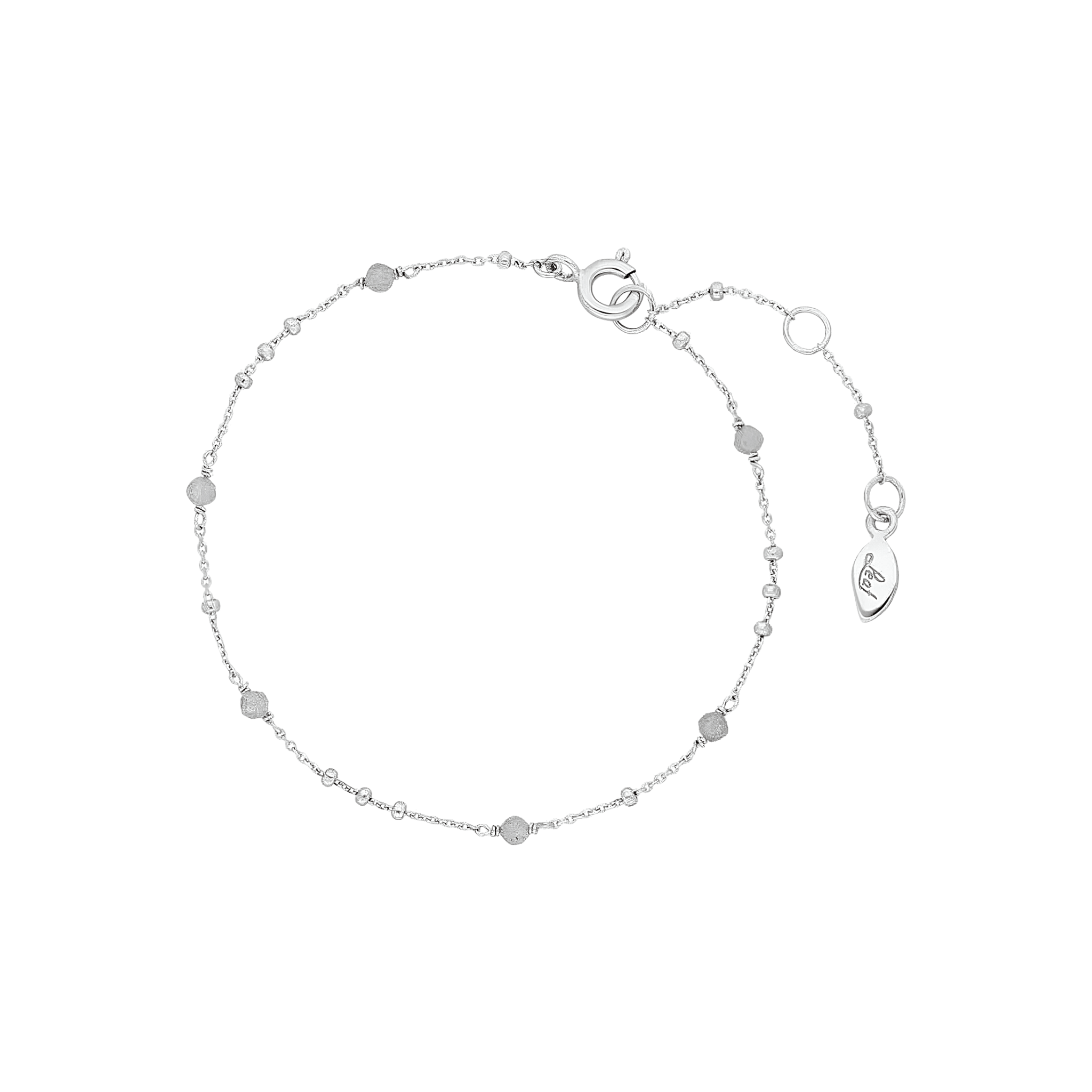 Leaf Armband Flying Gems, Labradorit, Silber