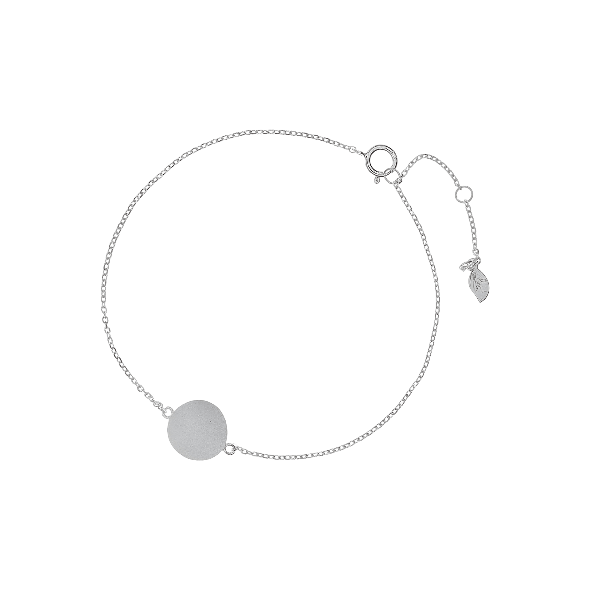 Leaf Armband Slices, Silber