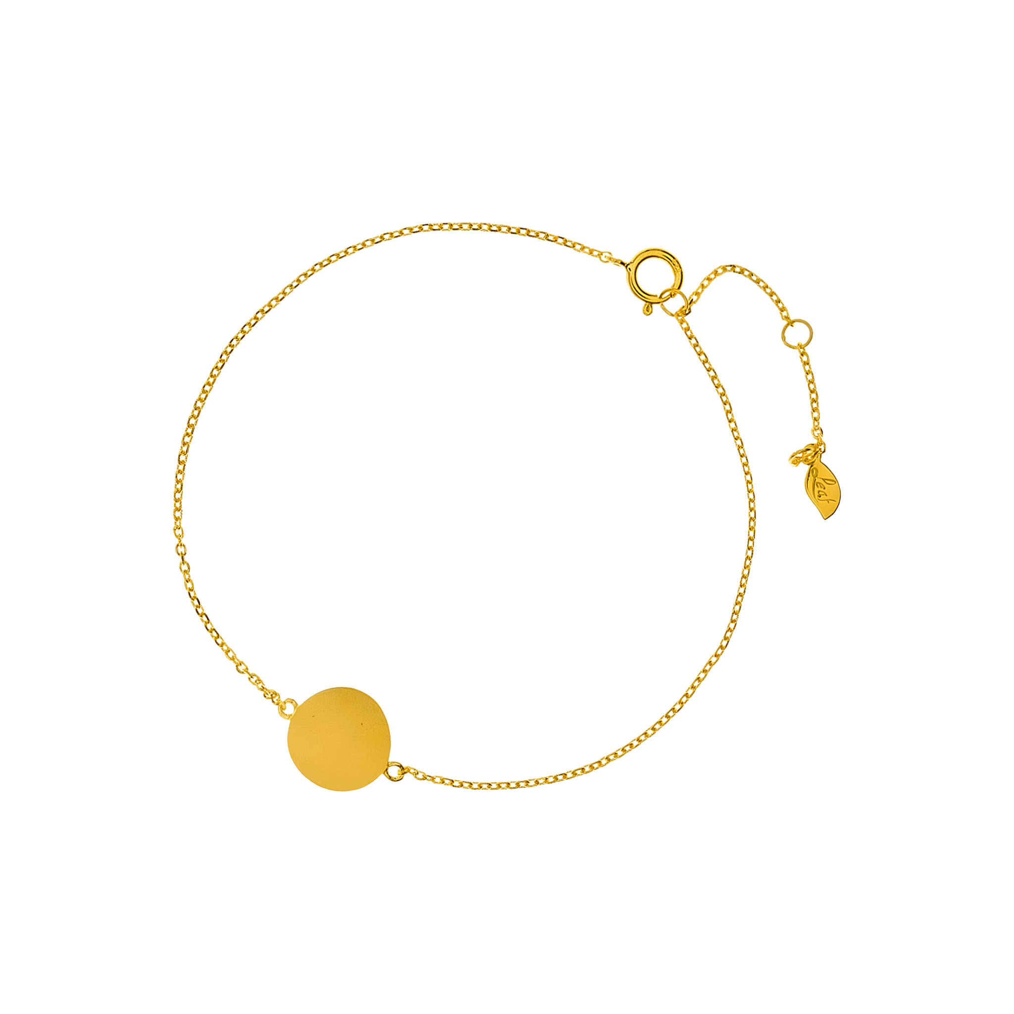 Leaf Armband Slices, vergoldet