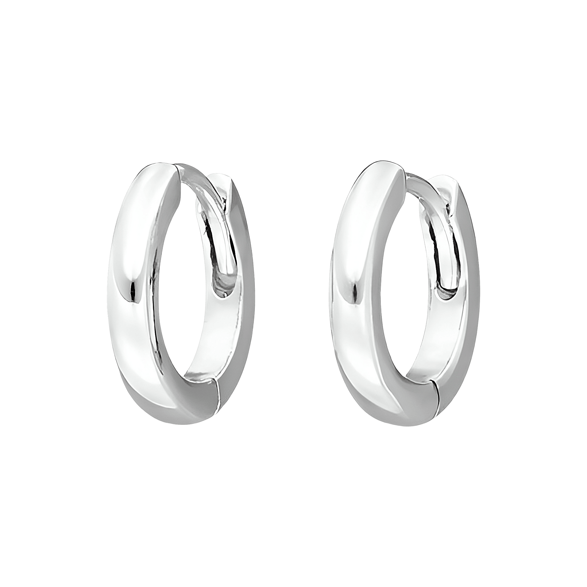 Leaf Creolen Mini, Silber