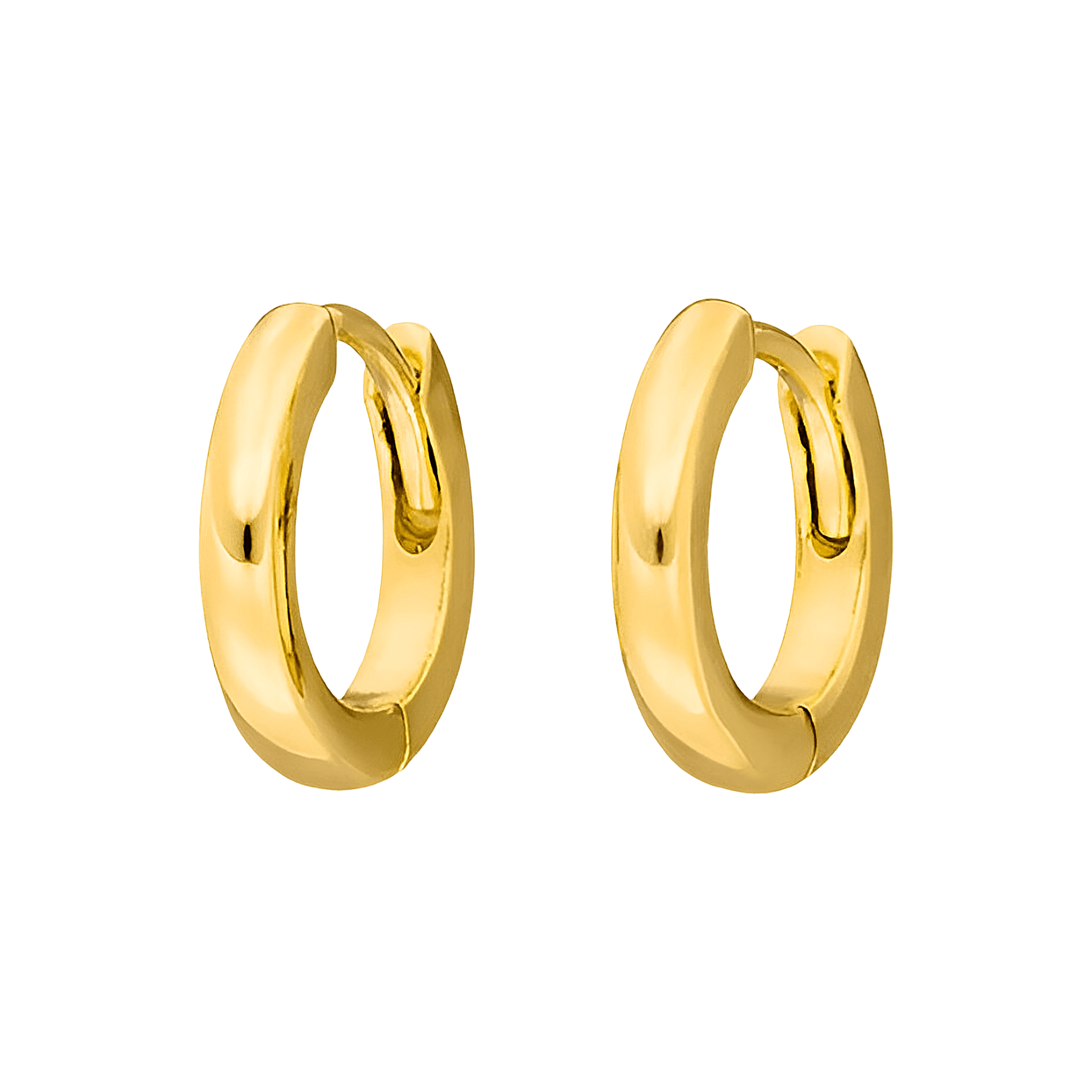 Leaf Creolen Mini, vergoldet