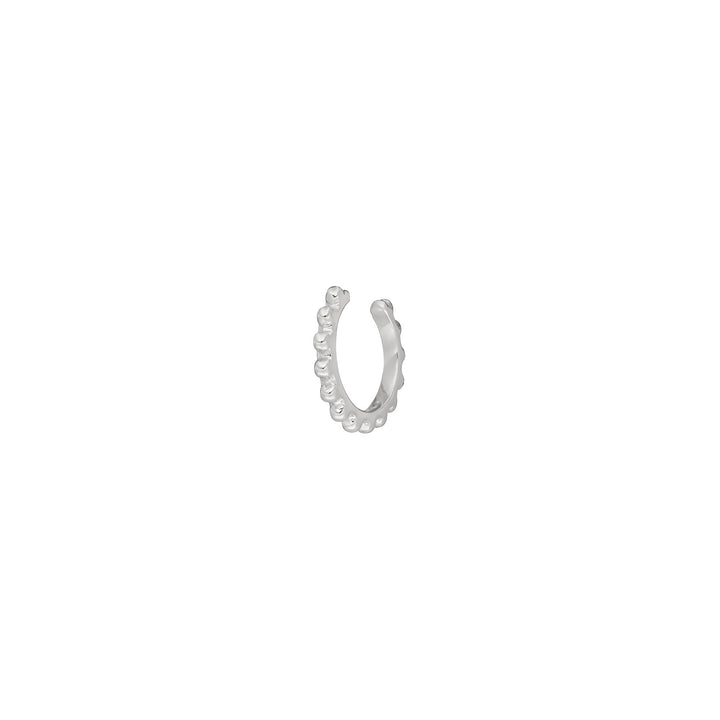 Leaf Earcuff Bubbles, Silber