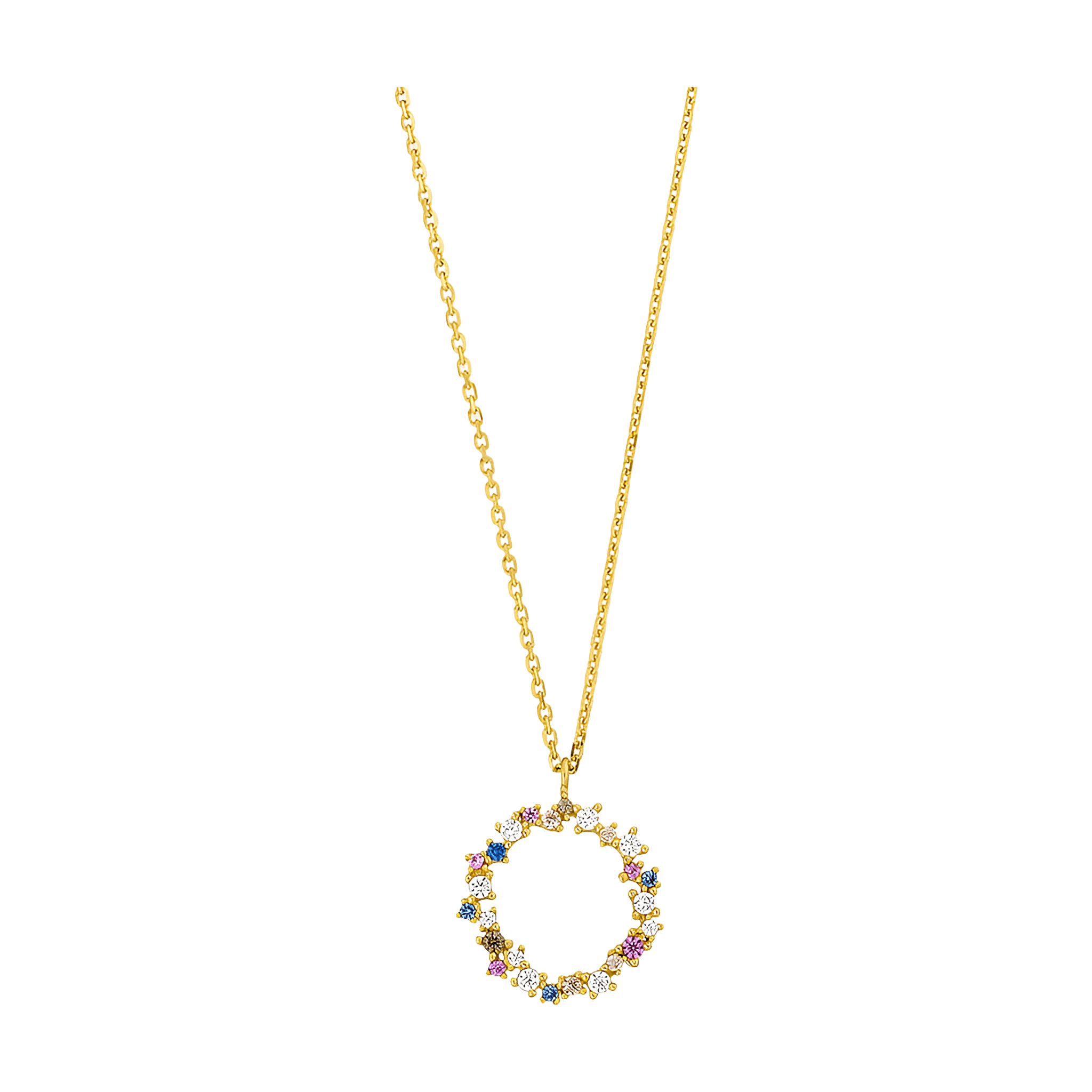 Leaf Kette Candy, vergoldet