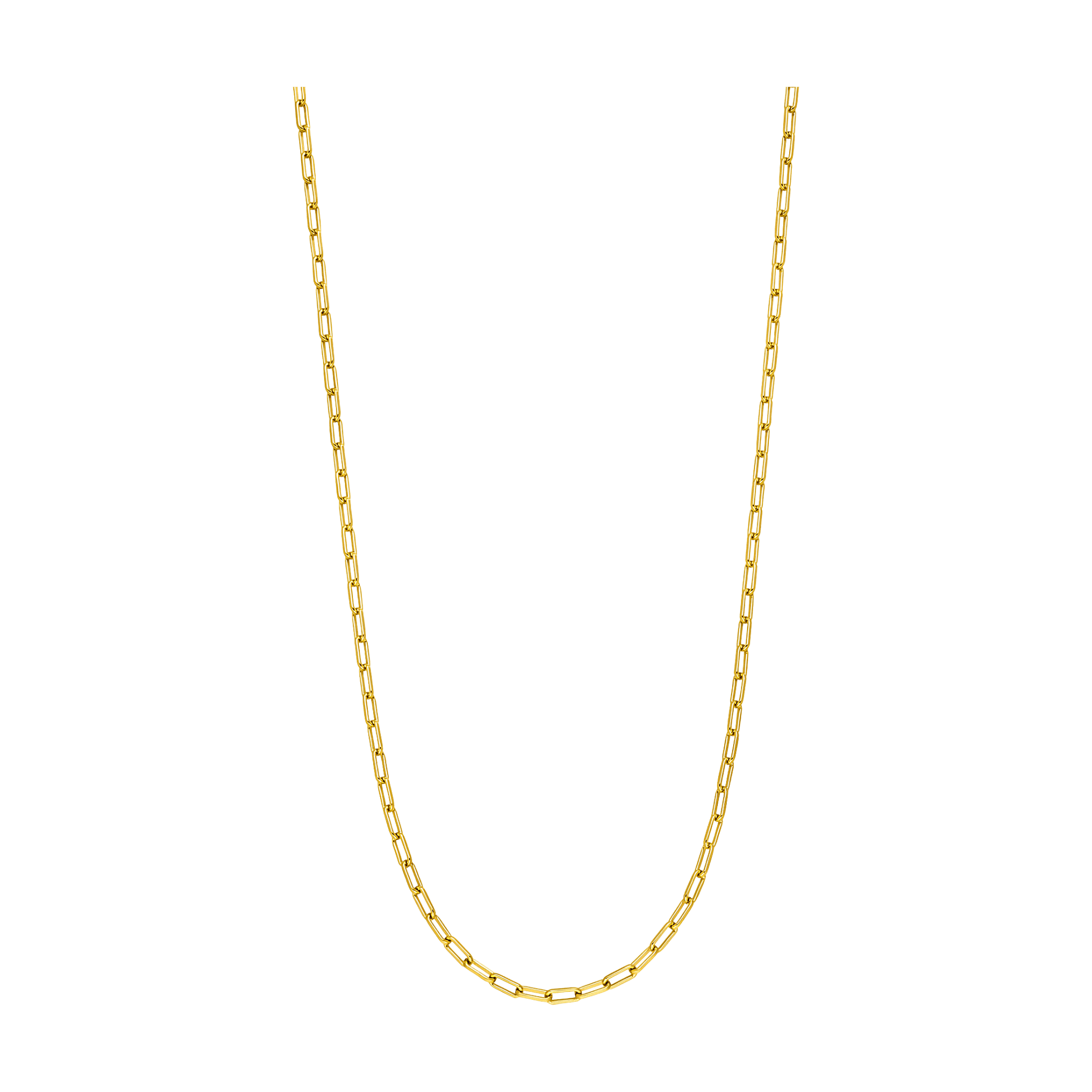 Leaf Kette Cube, vergoldet