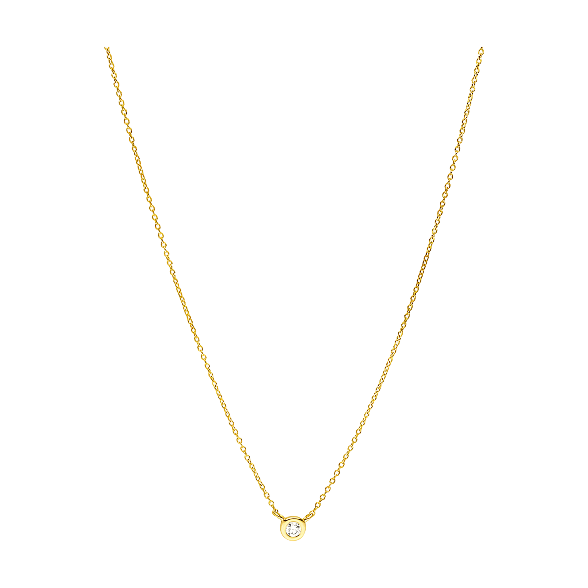 Leaf Kette My first Diamond, Gelbgold