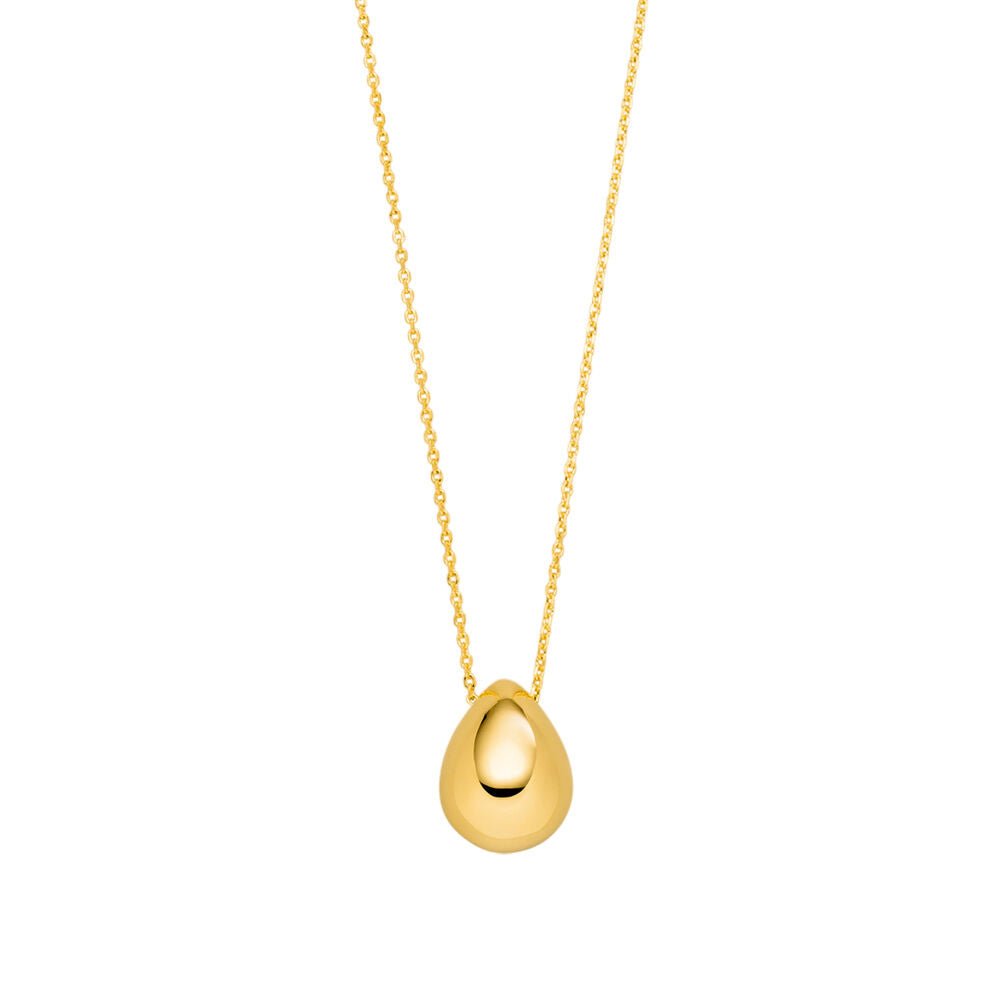 Leaf Kette One Drop, vergoldet