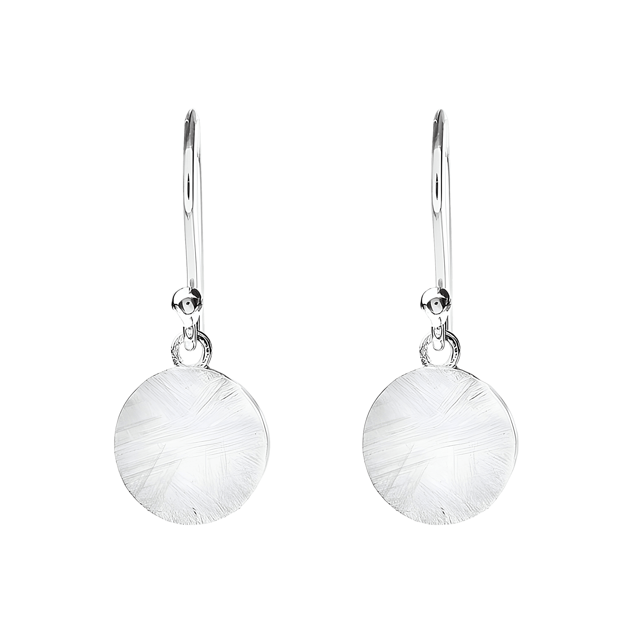 Leaf Ohrringe Plättchen klein, Silber