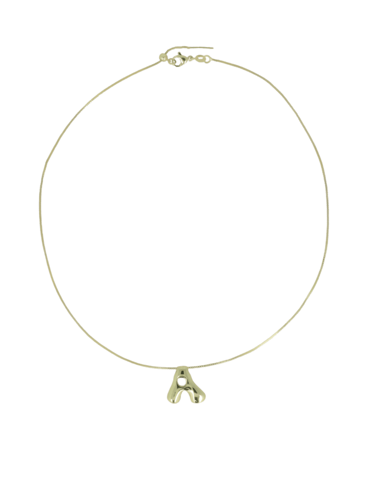 LOTT.gioielli Kette Gold Cartoon Initial, vergoldet