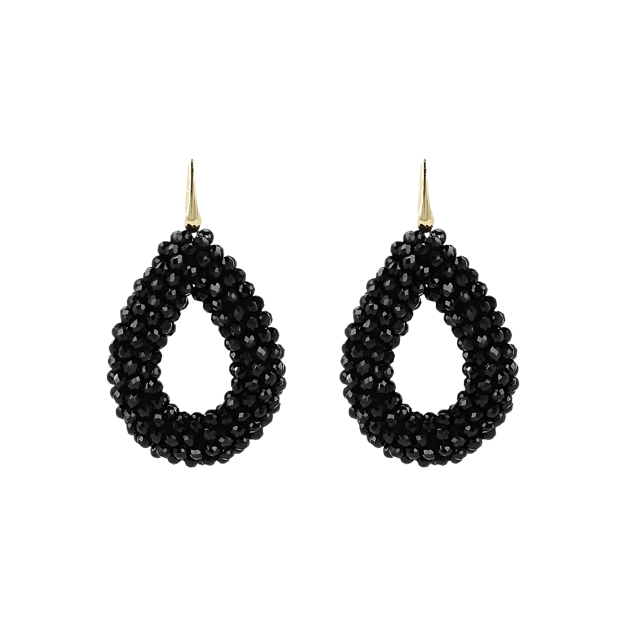 LOTT.gioielli Ohrringe Berry Drop, black, S, Brisur, vergoldet