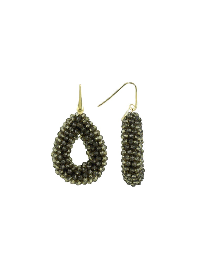 LOTT.gioielli Ohrringe Berry Drop, dark olive, S, vergoldet
