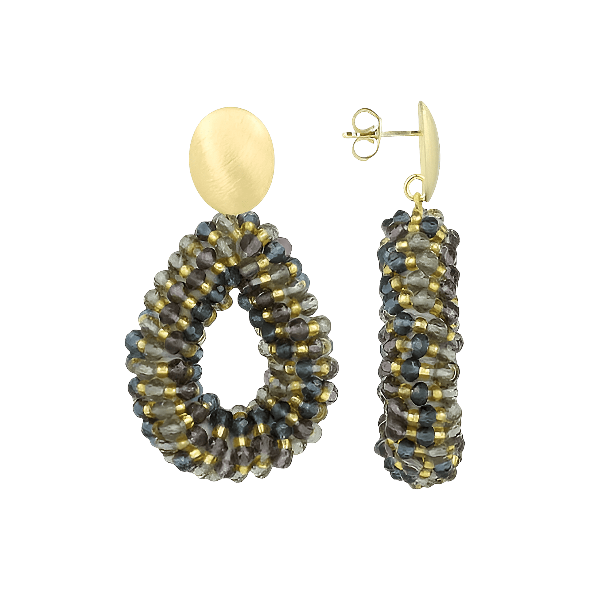 LOTT.gioielli Ohrringe Berry Drop, Elemental Mix, S, vergoldet