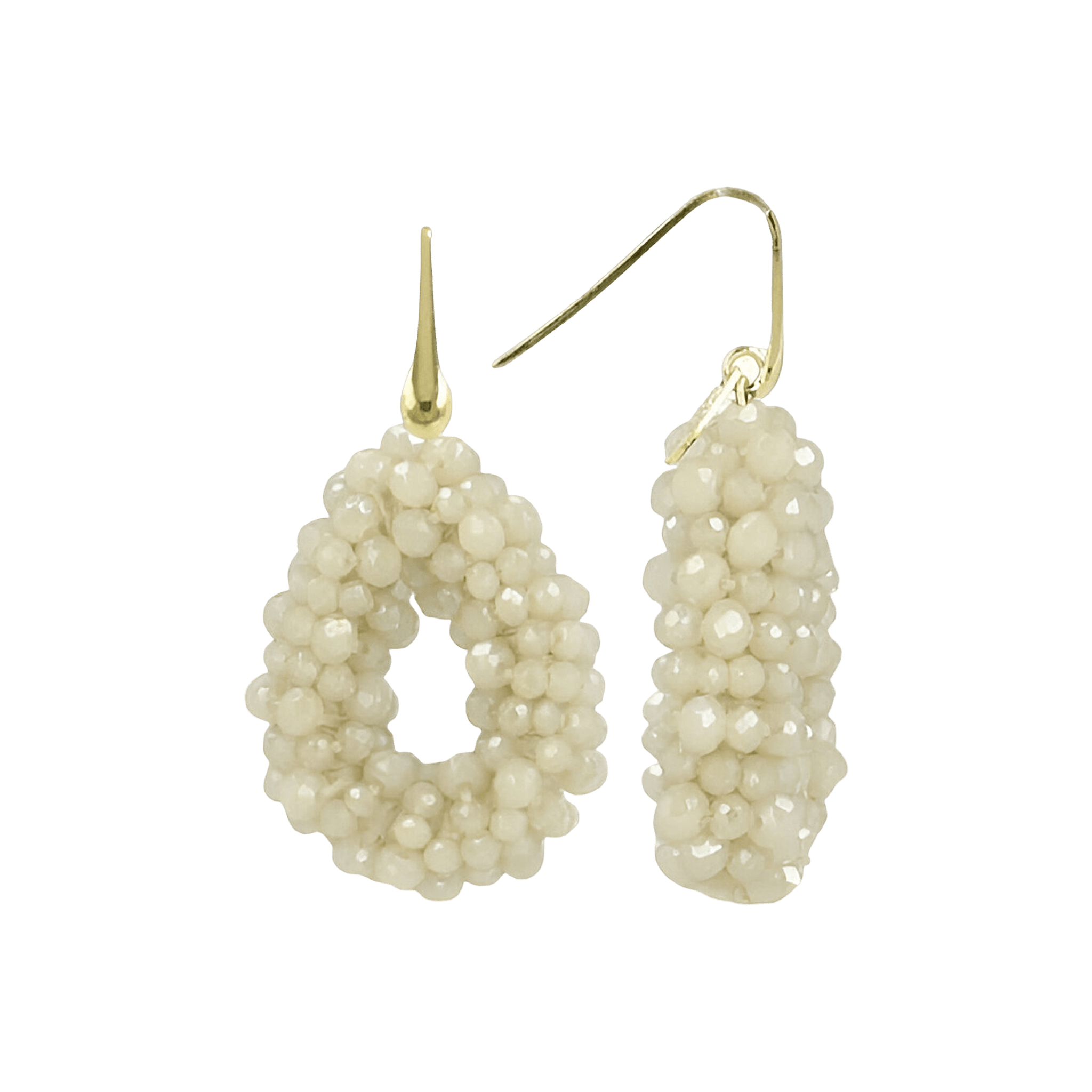 LOTT.gioielli Ohrringe Berry Drop, Irregular stones, nude, S, vergoldet