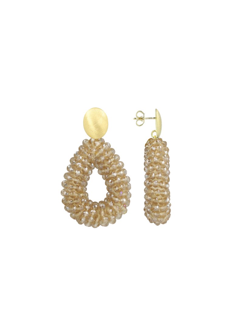 LOTT.gioielli Ohrringe Berry Drop, soft champagne, S, vergoldet