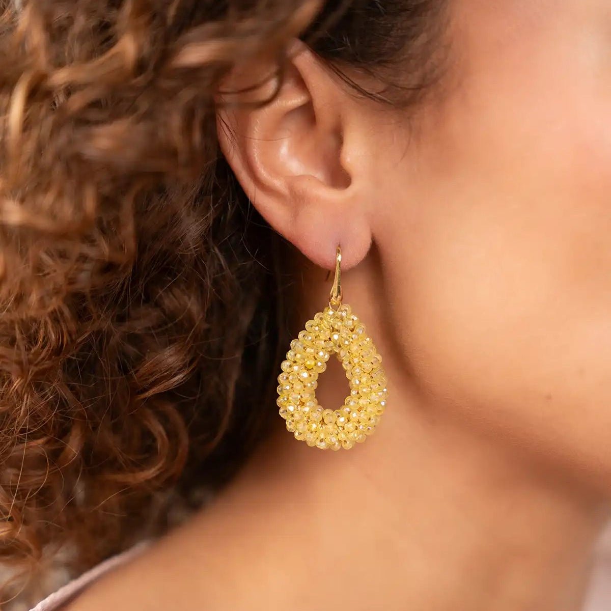 LOTT.gioielli Ohrringe Berry Drop, yellow/gold, S, vergoldet