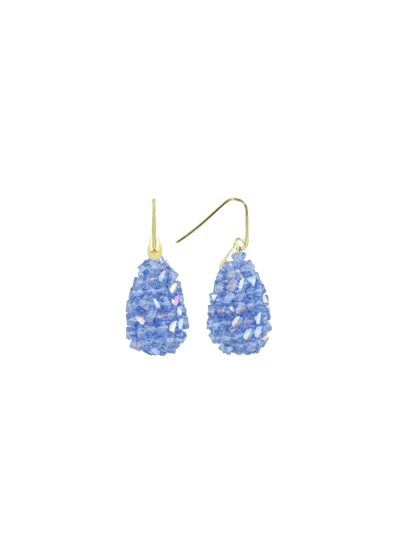 LOTT.gioielli Ohrringe Cone Raw, S, azure, vergoldet