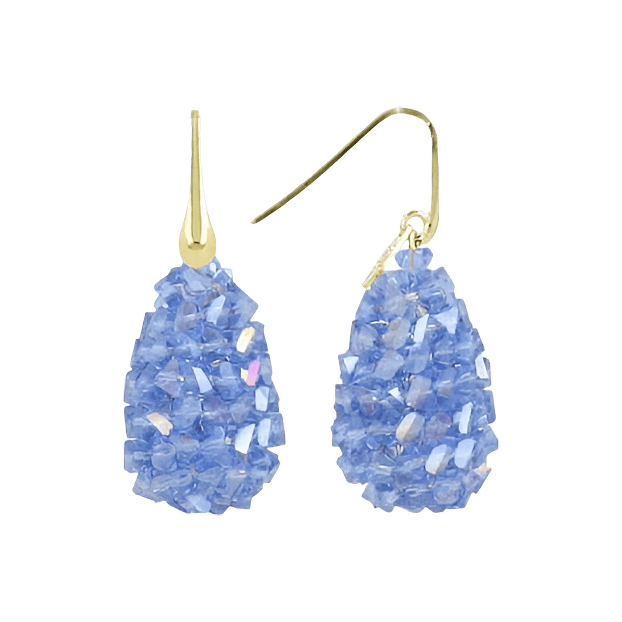 LOTT.gioielli Ohrringe Cone Raw, S, azure, vergoldet