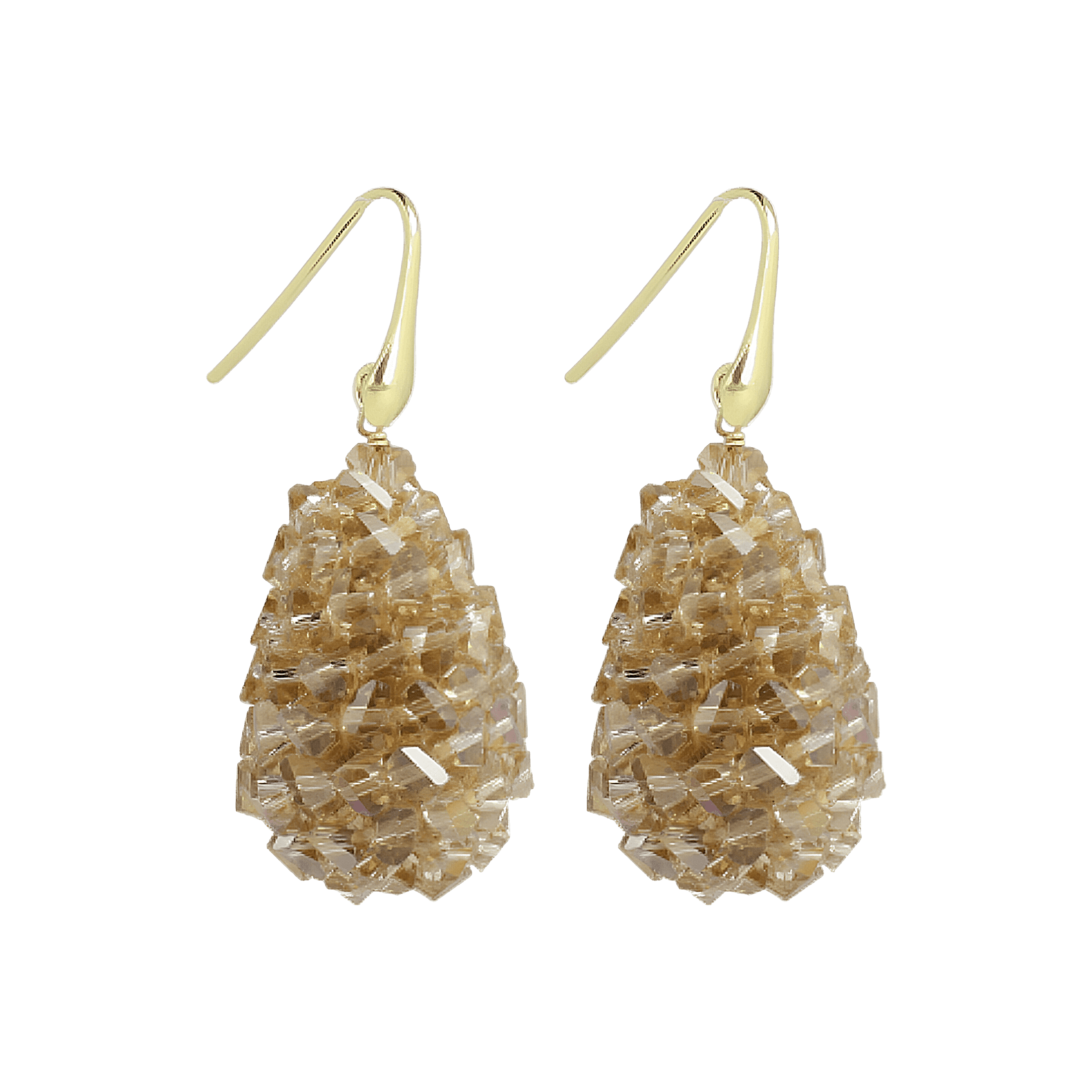 LOTT.gioielli Ohrringe Cone Raw, XS, champagne, vergoldet