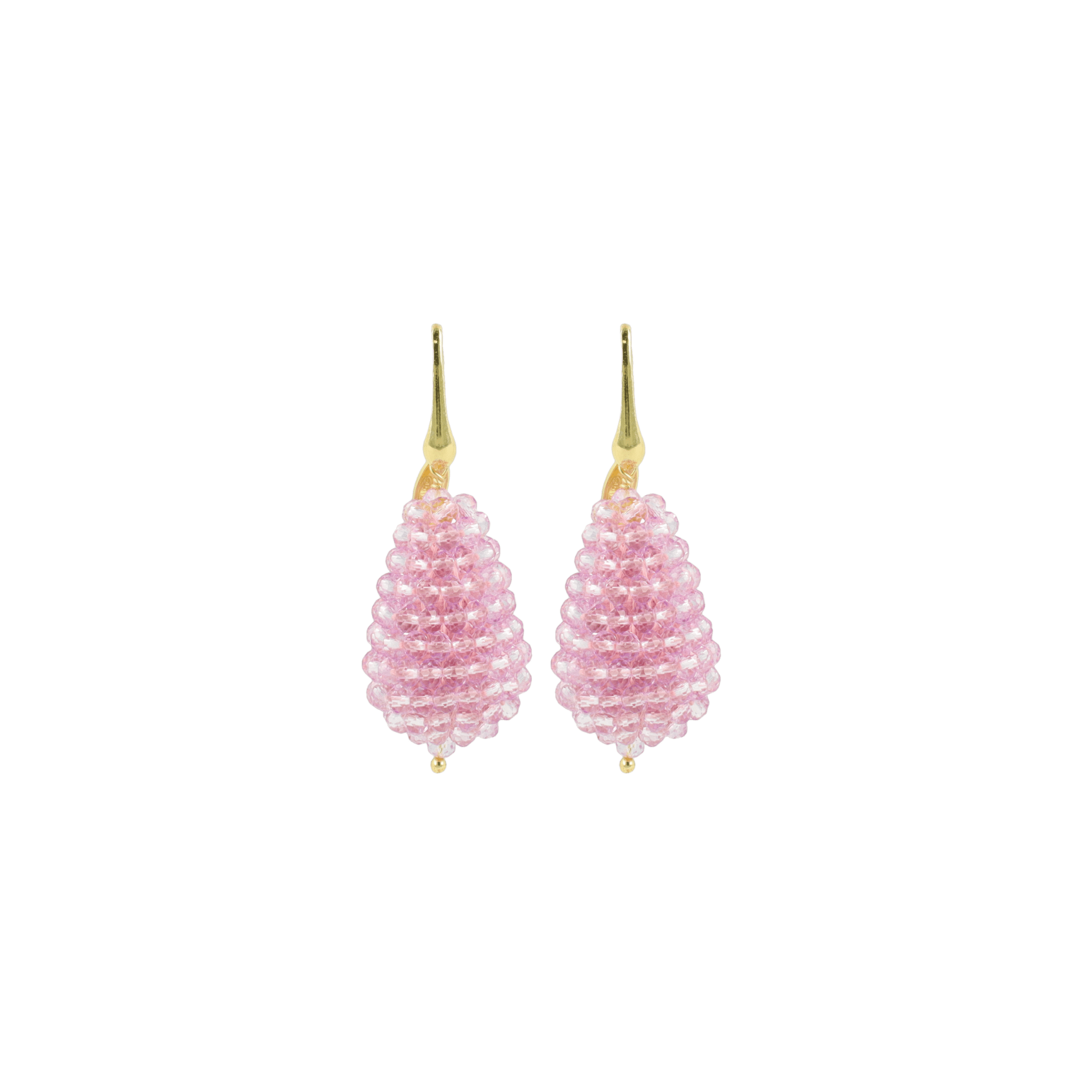 LOTT.gioielli Ohrringe Cone, S, Bubble Pink, vergoldet