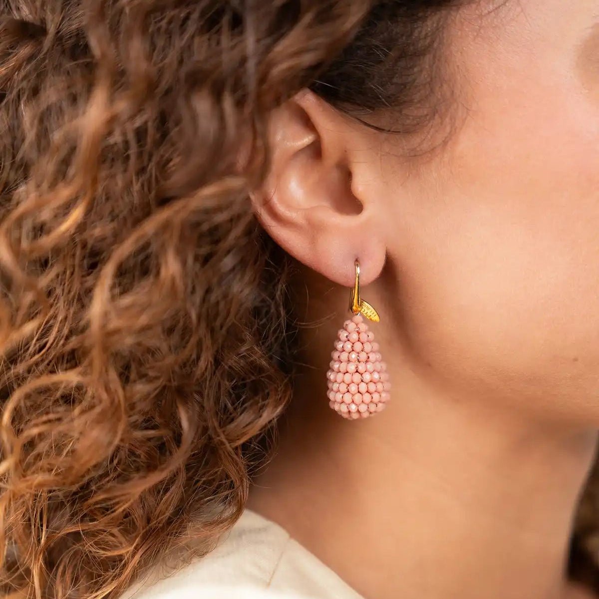 LOTT.gioielli Ohrringe Cone S, coral, vergoldet