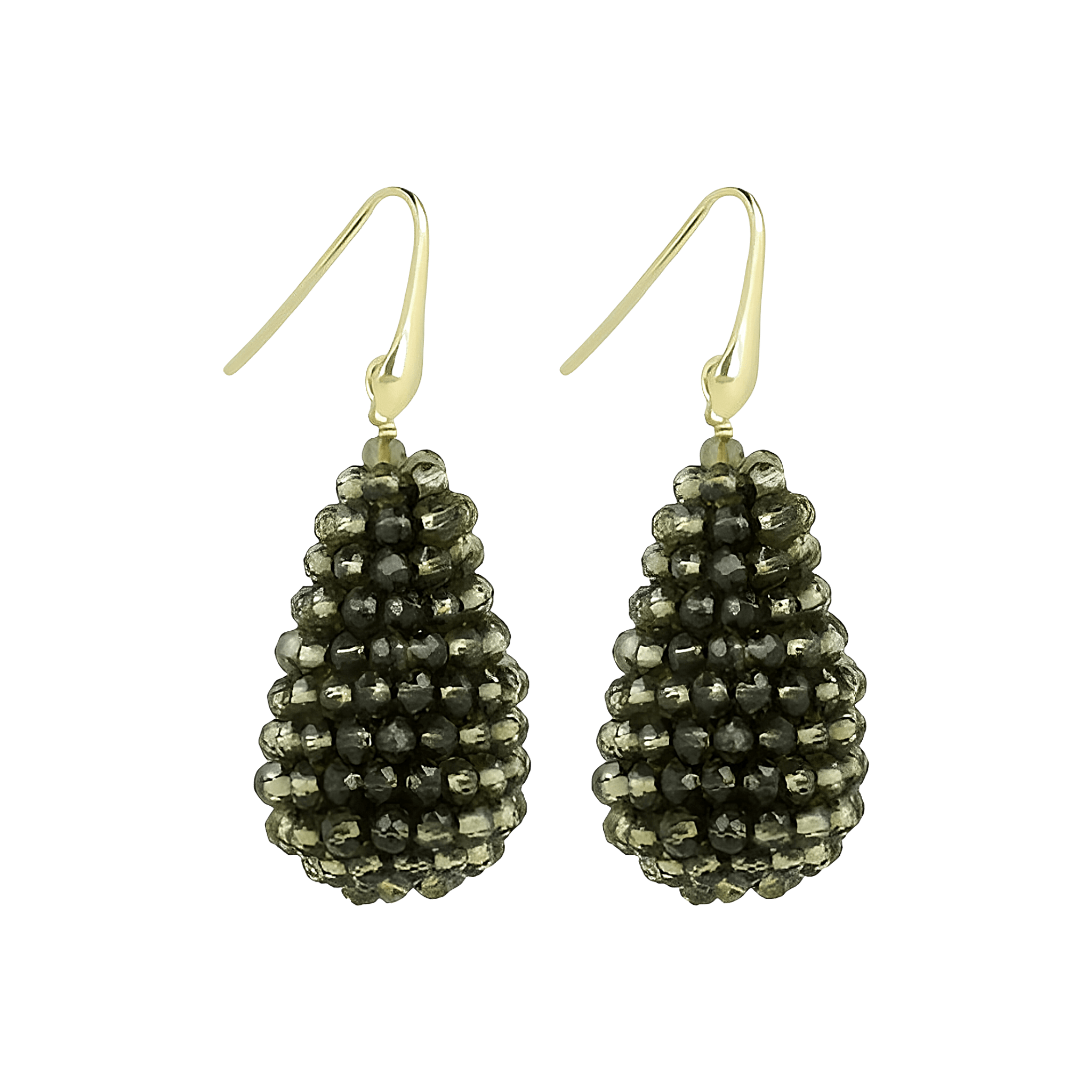 LOTT.gioielli Ohrringe Cone S, dark olive, vergoldet