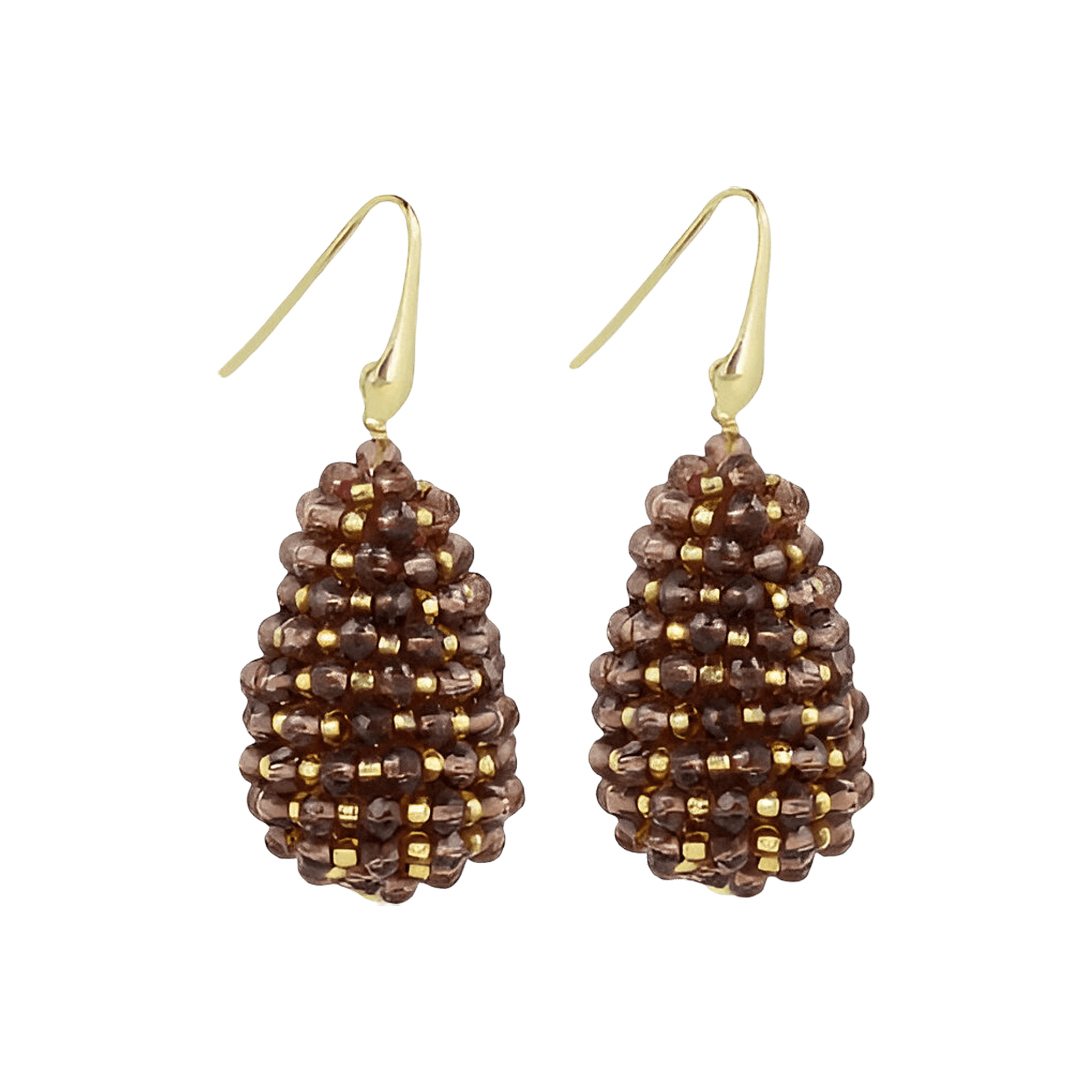 LOTT.gioielli Ohrringe Cone S, dark violet & gold, vergoldet