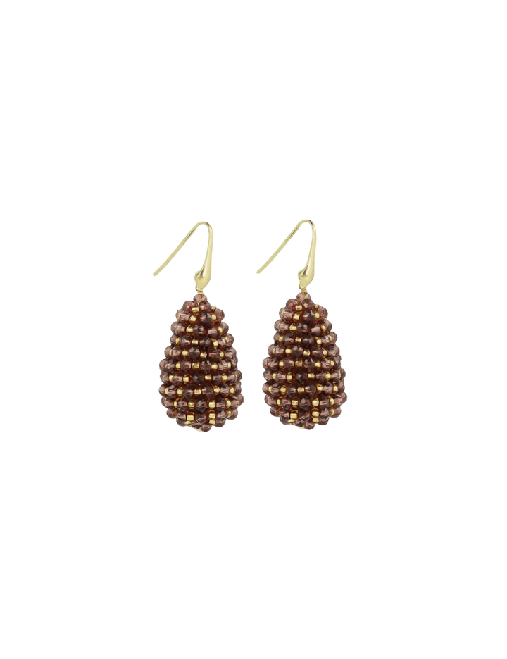 LOTT.gioielli Ohrringe Cone S, dark violet & gold, vergoldet