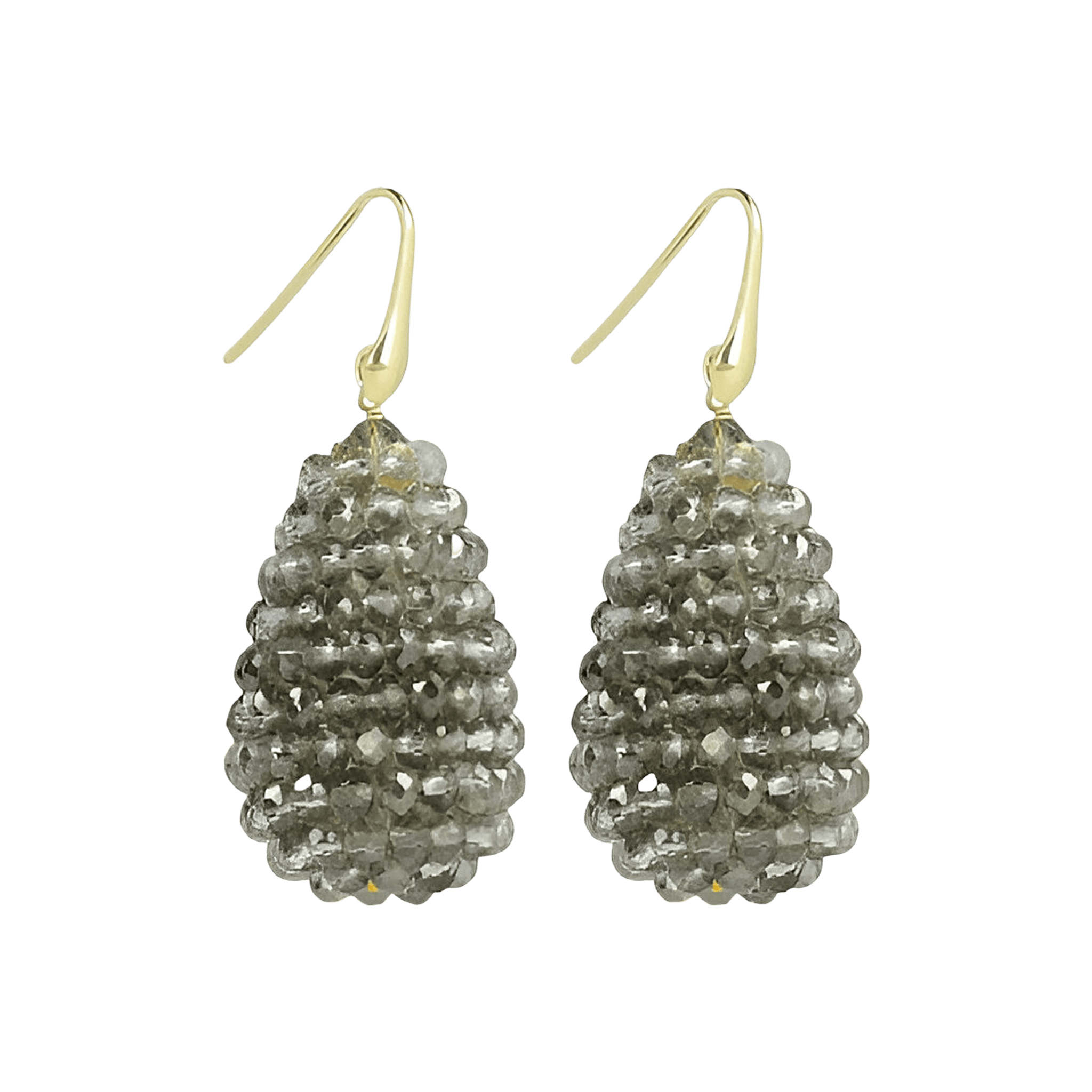 LOTT.gioielli Ohrringe Cone S, frosty grey, vergoldet