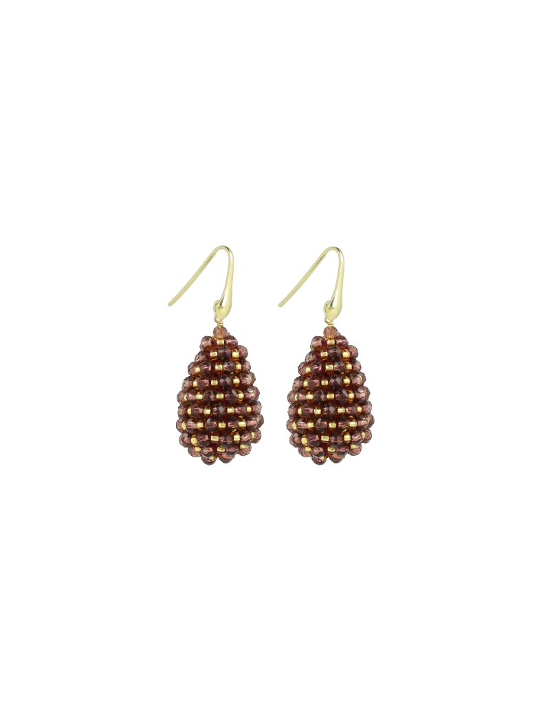 LOTT.gioielli Ohrringe Cone XS, Dark Violet Gold, vergoldet