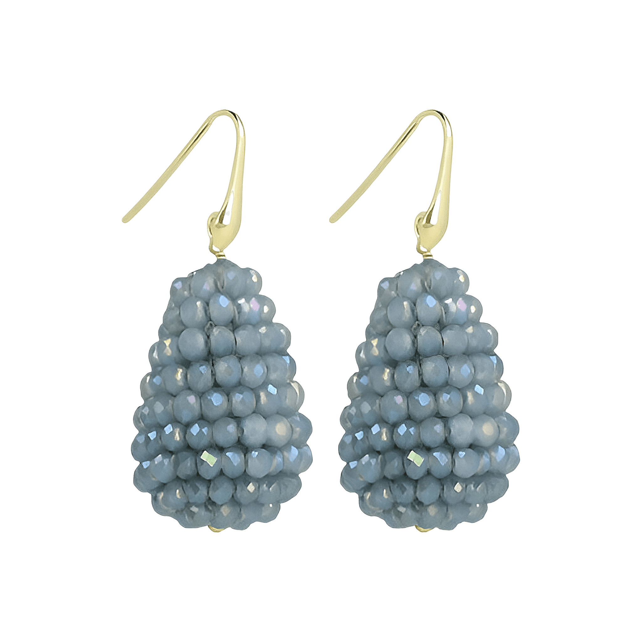 LOTT.gioielli Ohrringe Cone XS, frosty blue, vergoldet