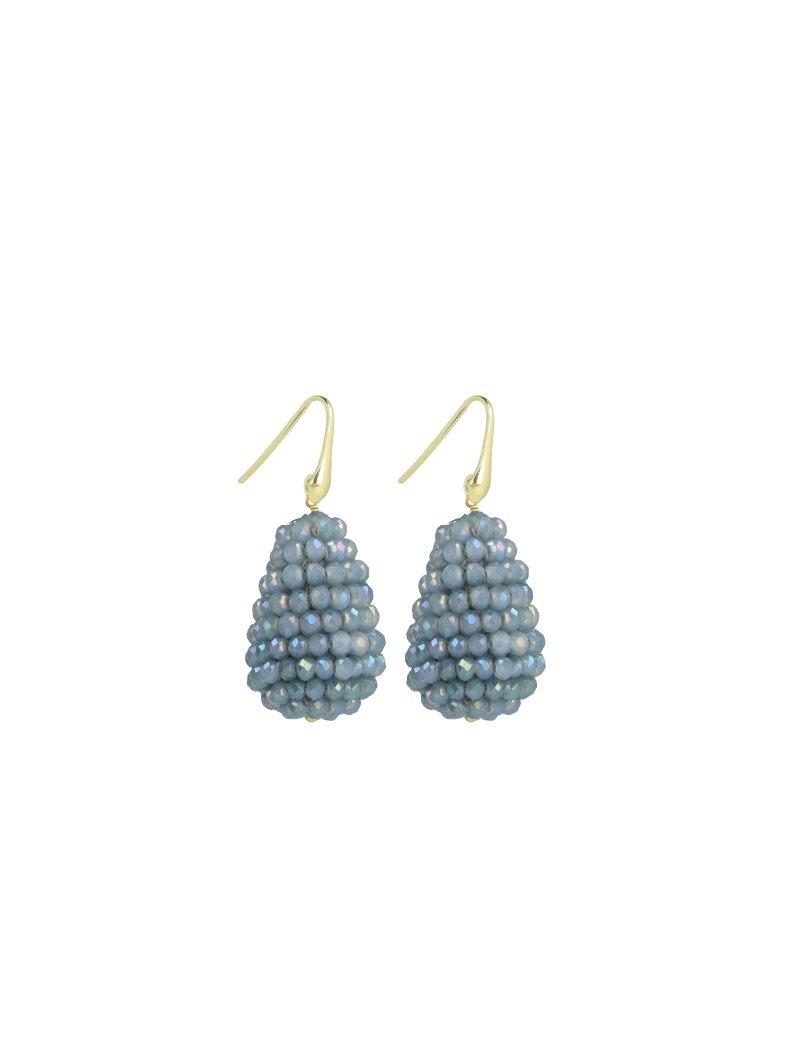 LOTT.gioielli Ohrringe Cone XS, frosty blue, vergoldet