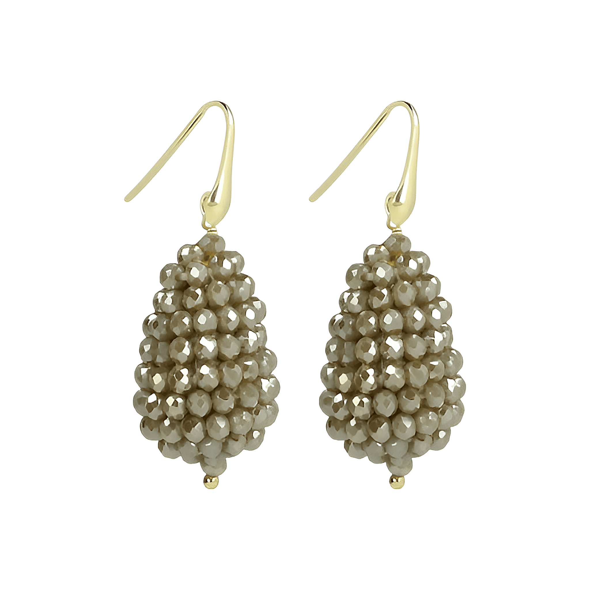 LOTT.gioielli Ohrringe Cone XS, metallic taupe, vergoldet