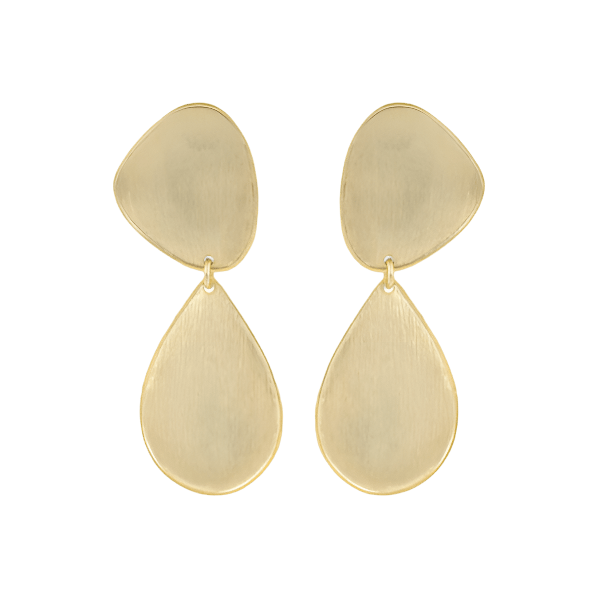 LOTT.gioielli Ohrringe Double Drop Stone, vergoldet