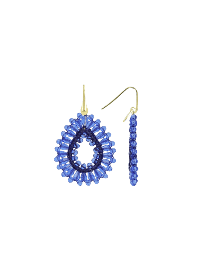 LOTT.gioielli Ohrringe Silk Drop, dark ocean, S, vergoldet