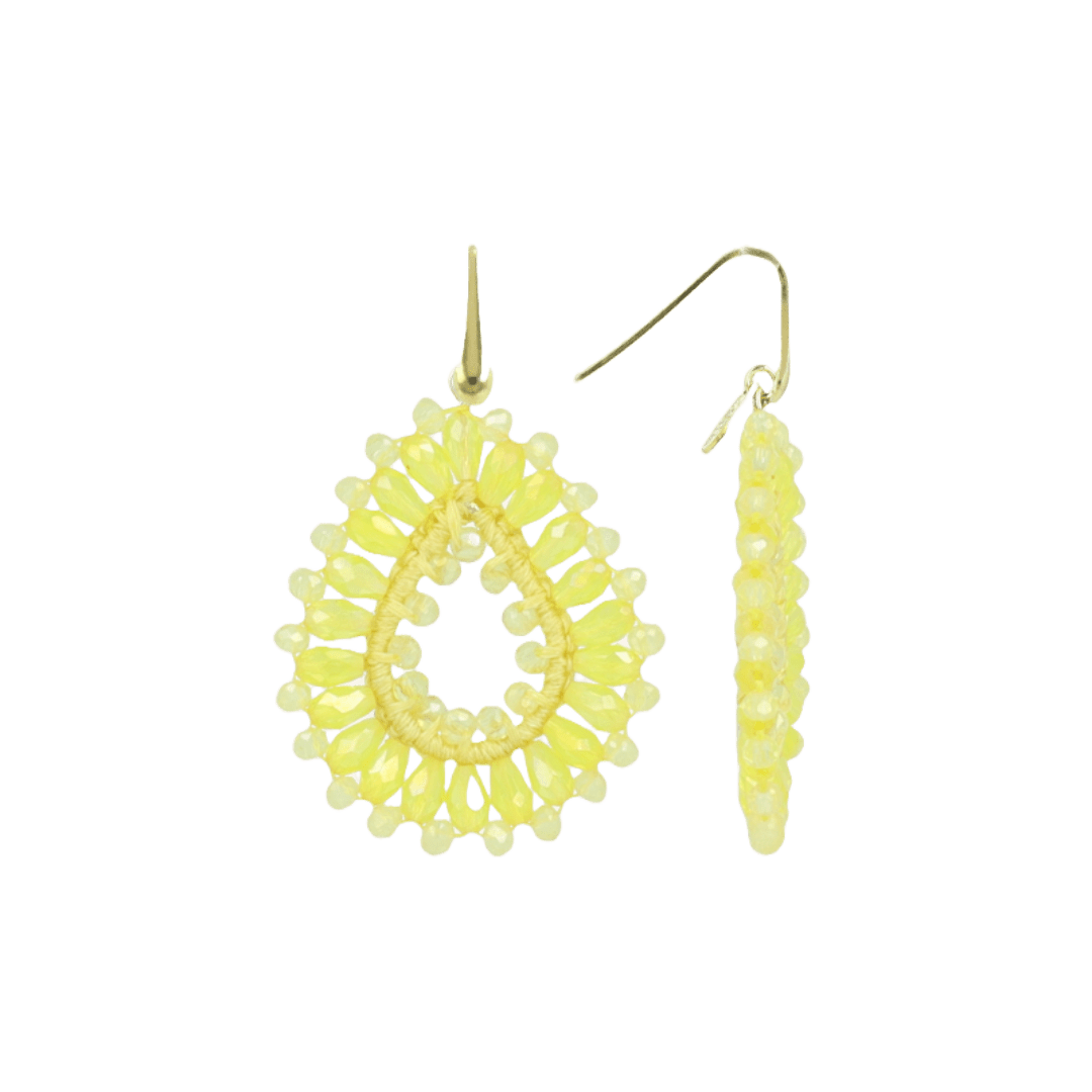 LOTT.gioielli Ohrringe Silk Drop, light yellow, S, vergoldet