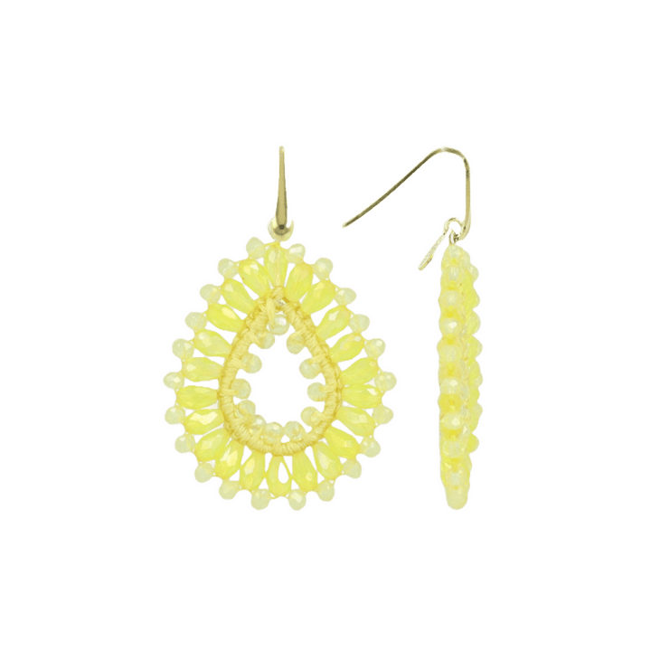LOTT.gioielli Ohrringe Silk Drop, light yellow, S, vergoldet