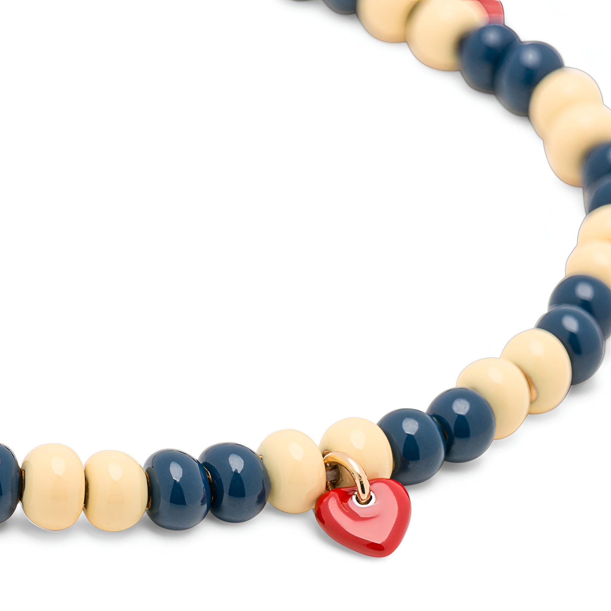 Lulu Copenhagen Kette Color Ball Heart, vergoldet