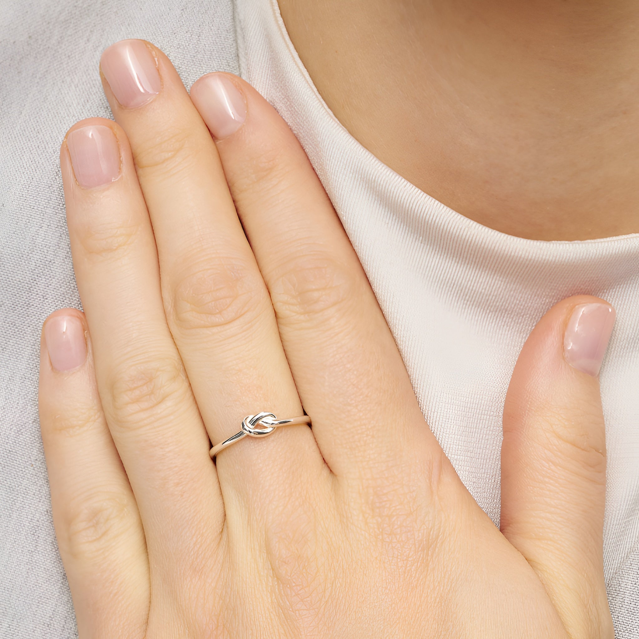 Lulu Copenhagen Ring Love Knot, Silber 50, Ø innen ca. 15, 9 mm