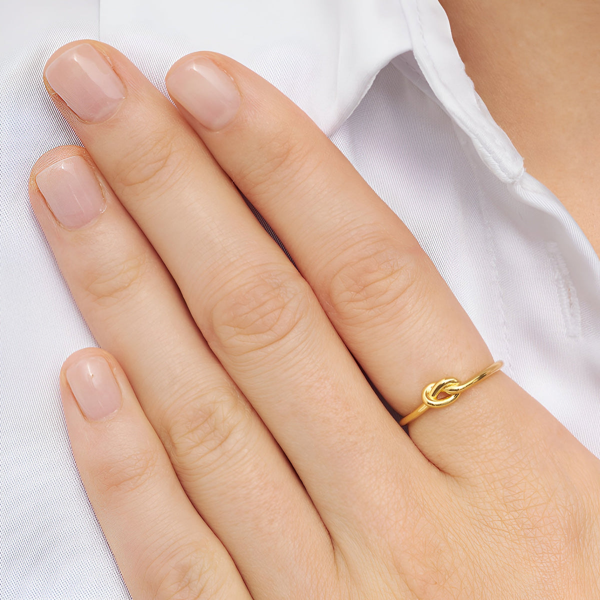 Lulu Copenhagen Ring Love Knot, vergoldet 55, Ø innen ca. 17, 5 mm
