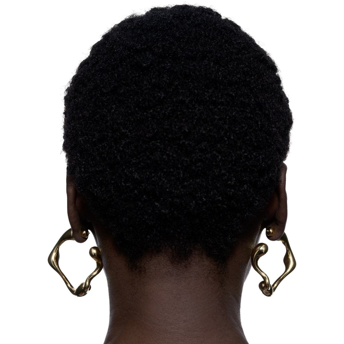 Maria Black Creolen Splash, L, vergoldet