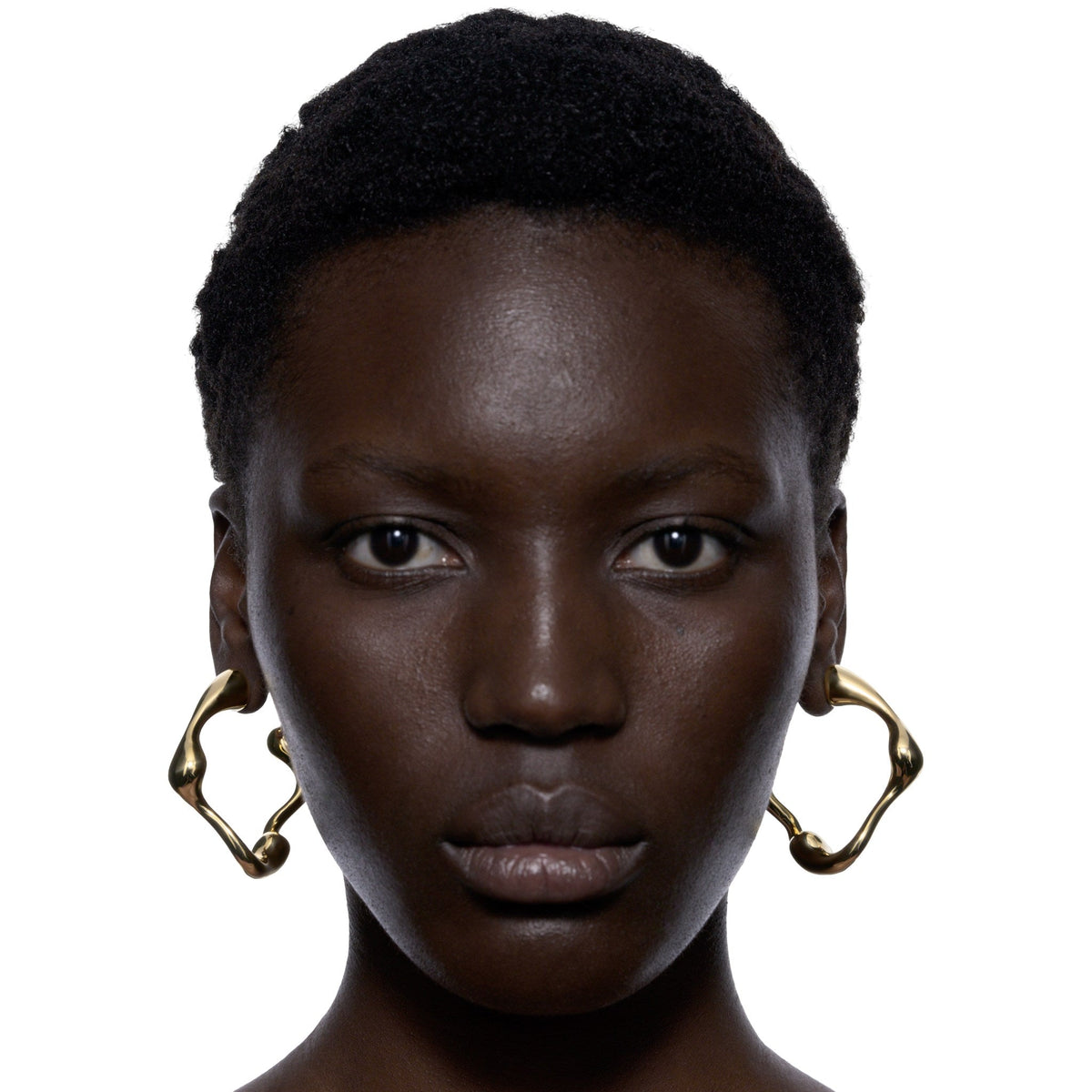 Maria Black Creolen Splash, L, vergoldet