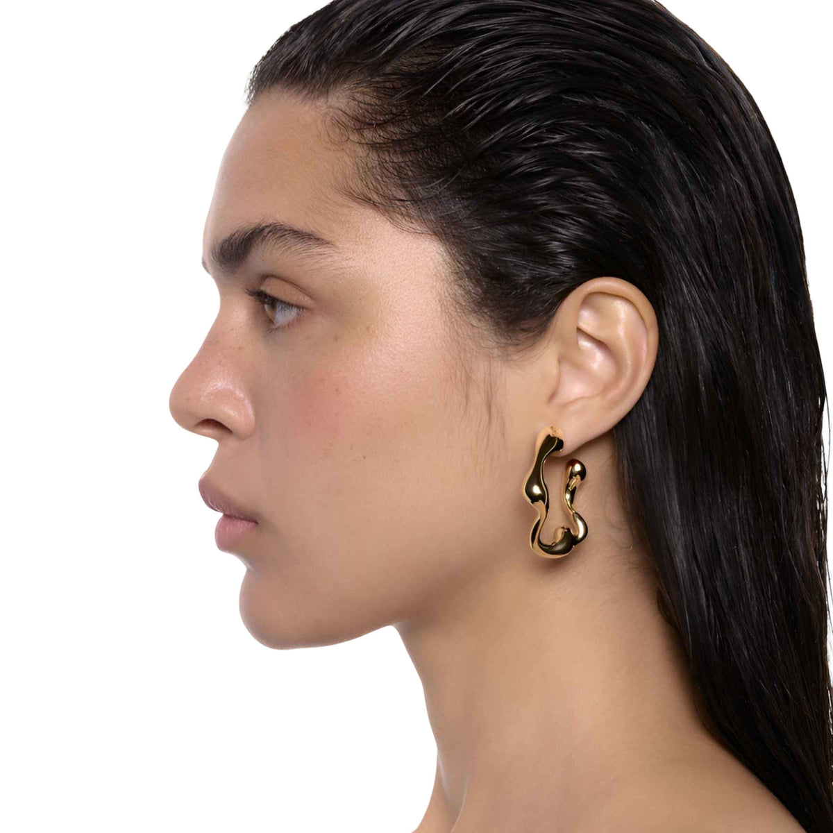 Maria Black Creolen Splash, S, vergoldet
