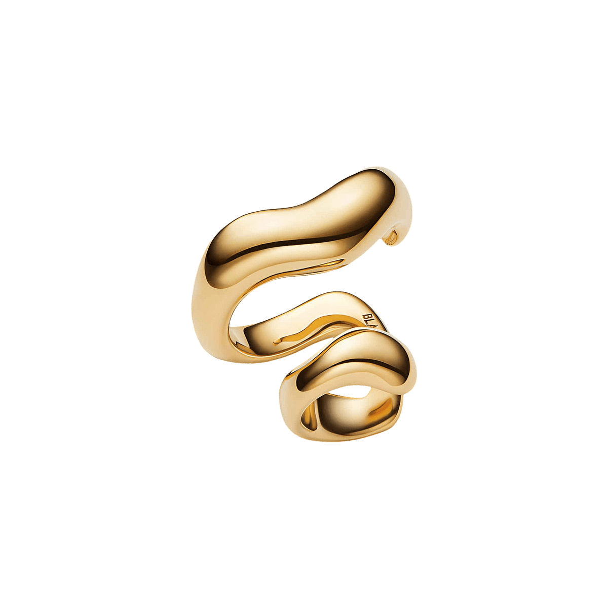 Maria Black Earcuff Sagene, vergoldet