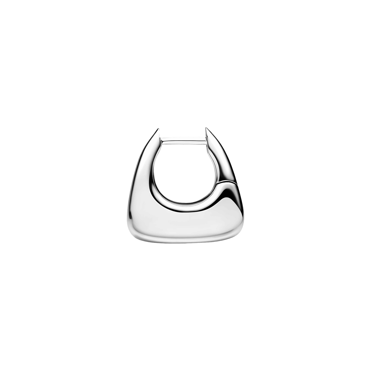 Maria Black Huggie Tote, Silber