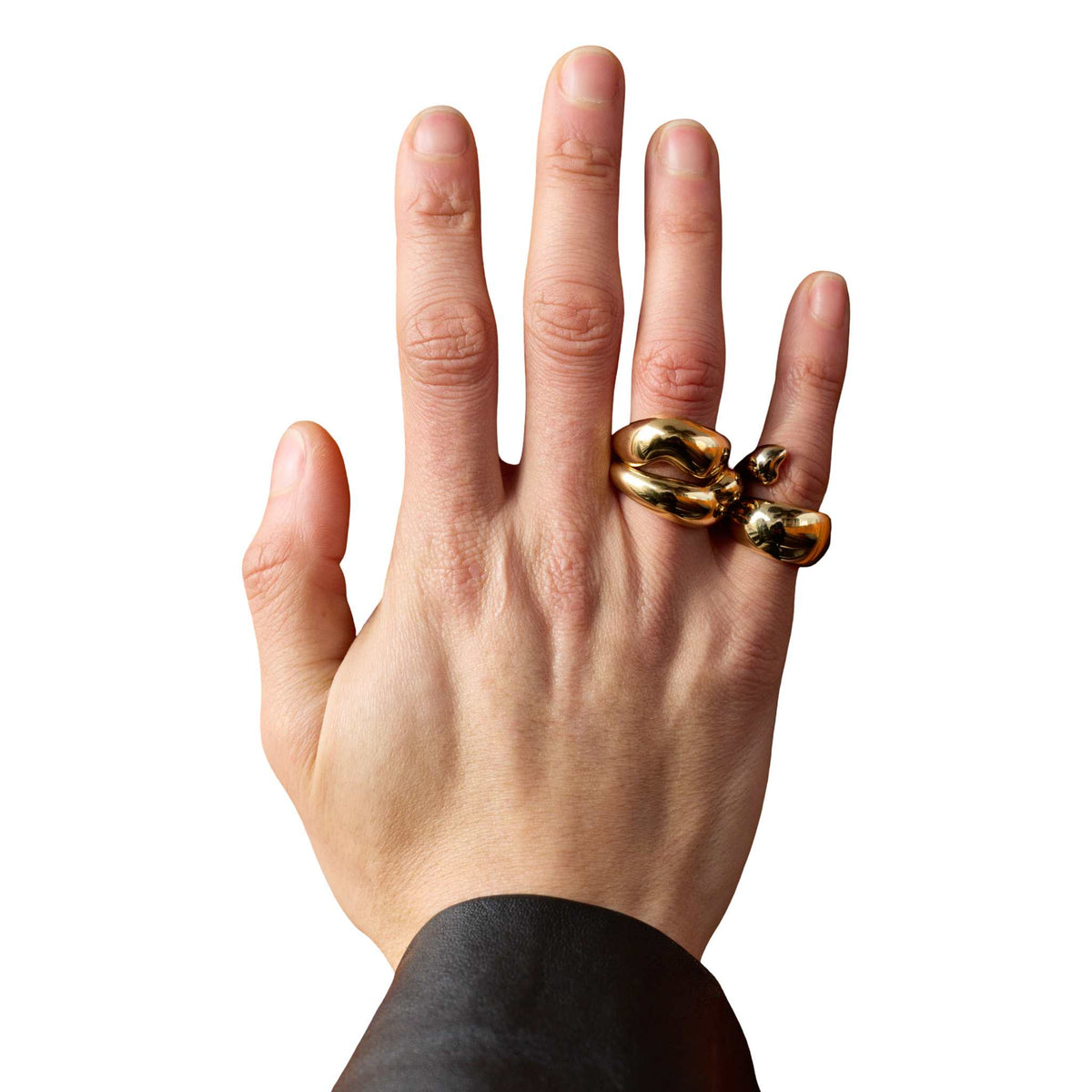 Maria Black Ring Tryvann, vergoldet 54, Ø innen ca. 17,2 mm