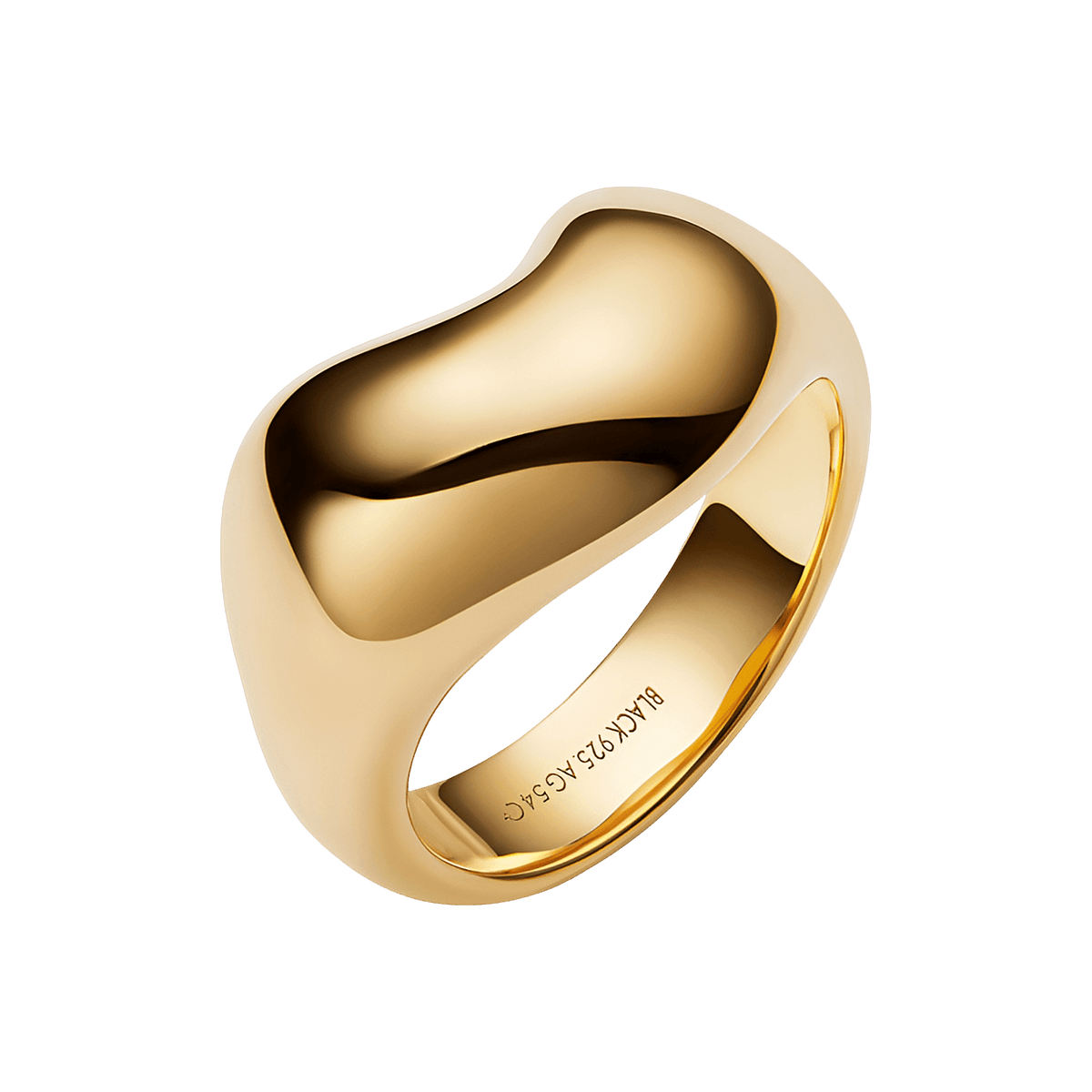 Maria Black Ring Tryvann, vergoldet 54, Ø innen ca. 17,2 mm