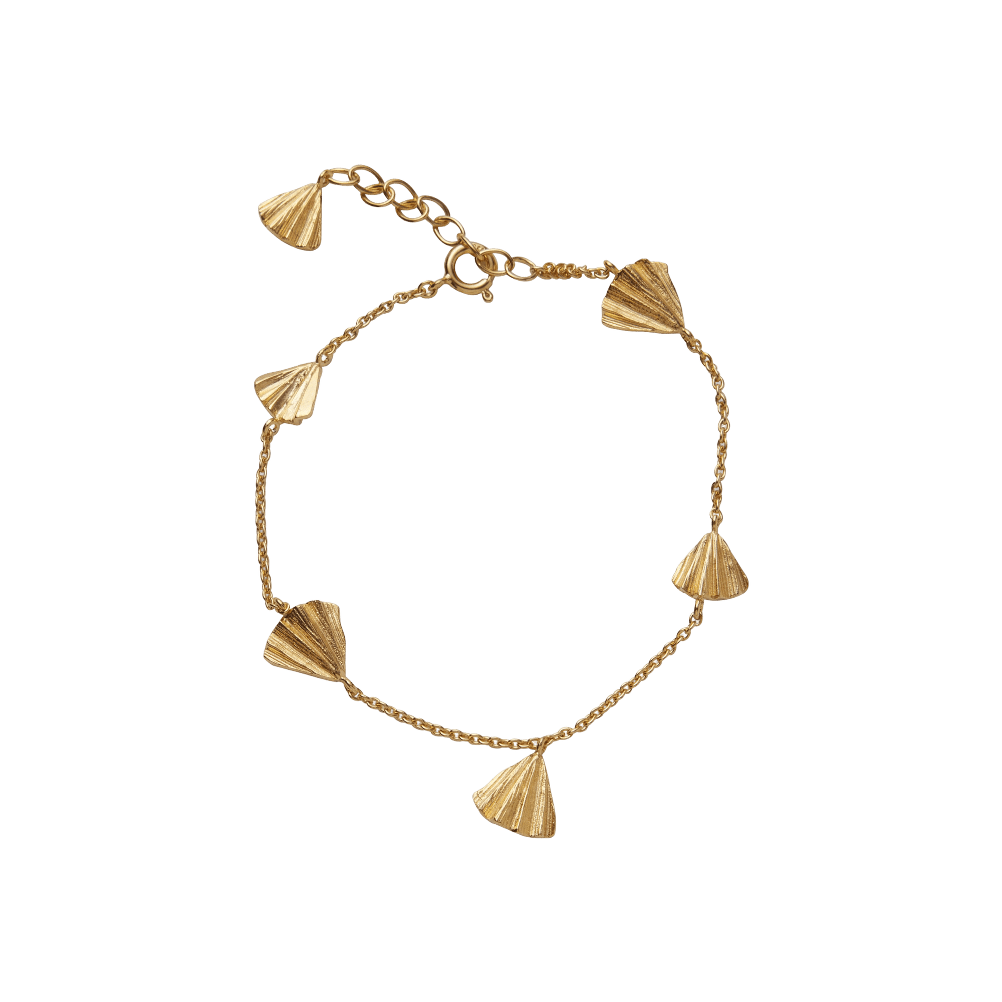 Pernille Corydon Armband Autumn Leaf, vergoldet