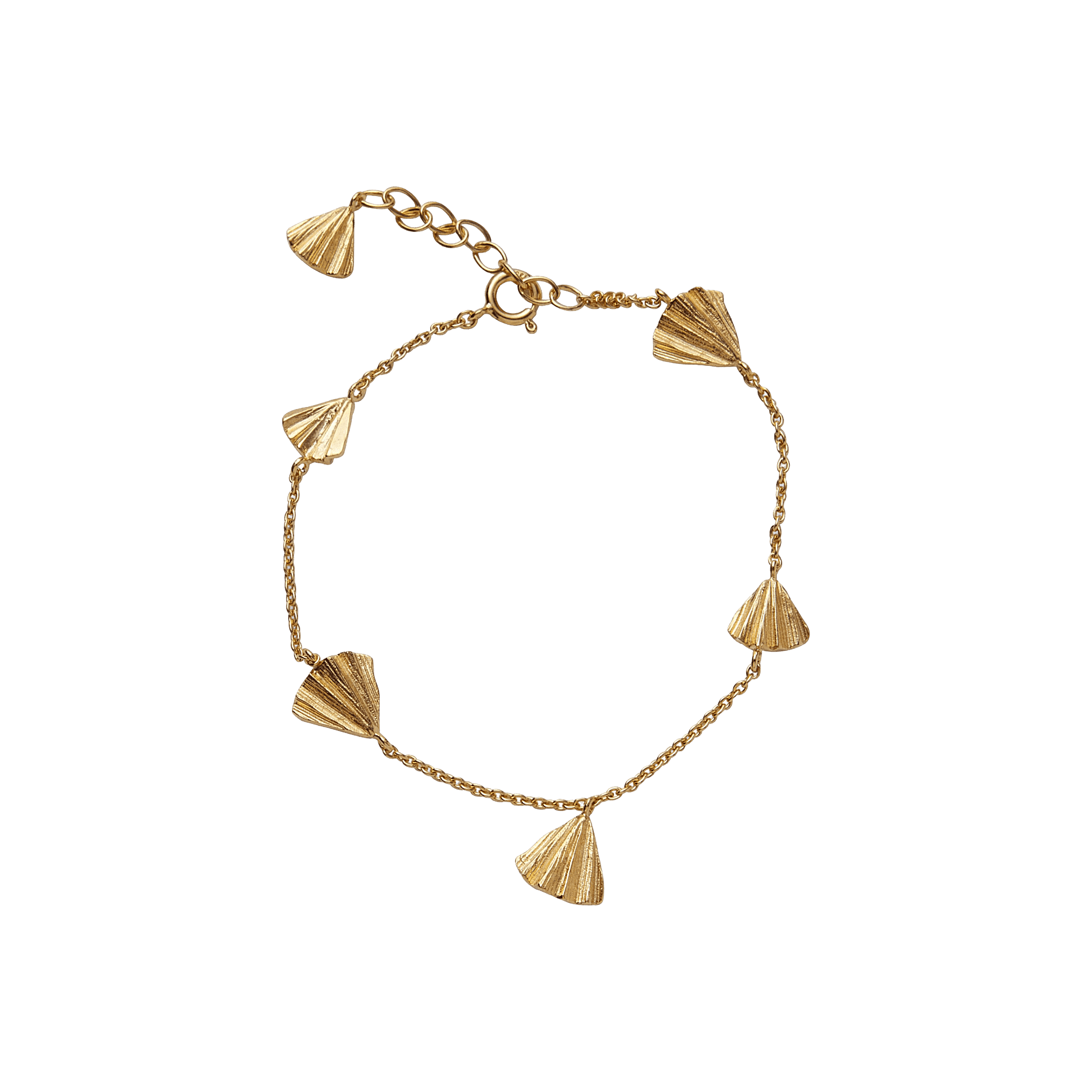 Pernille Corydon Armband Autumn Leaf, vergoldet