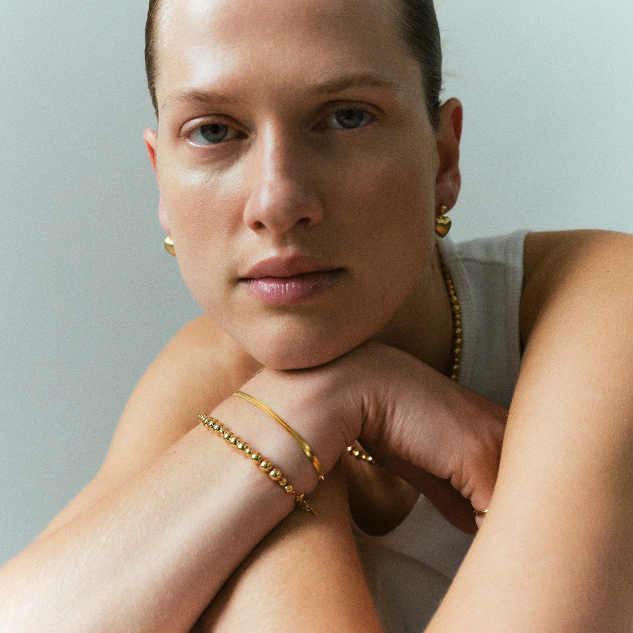 Pernille Corydon Armband Elements, vergoldet